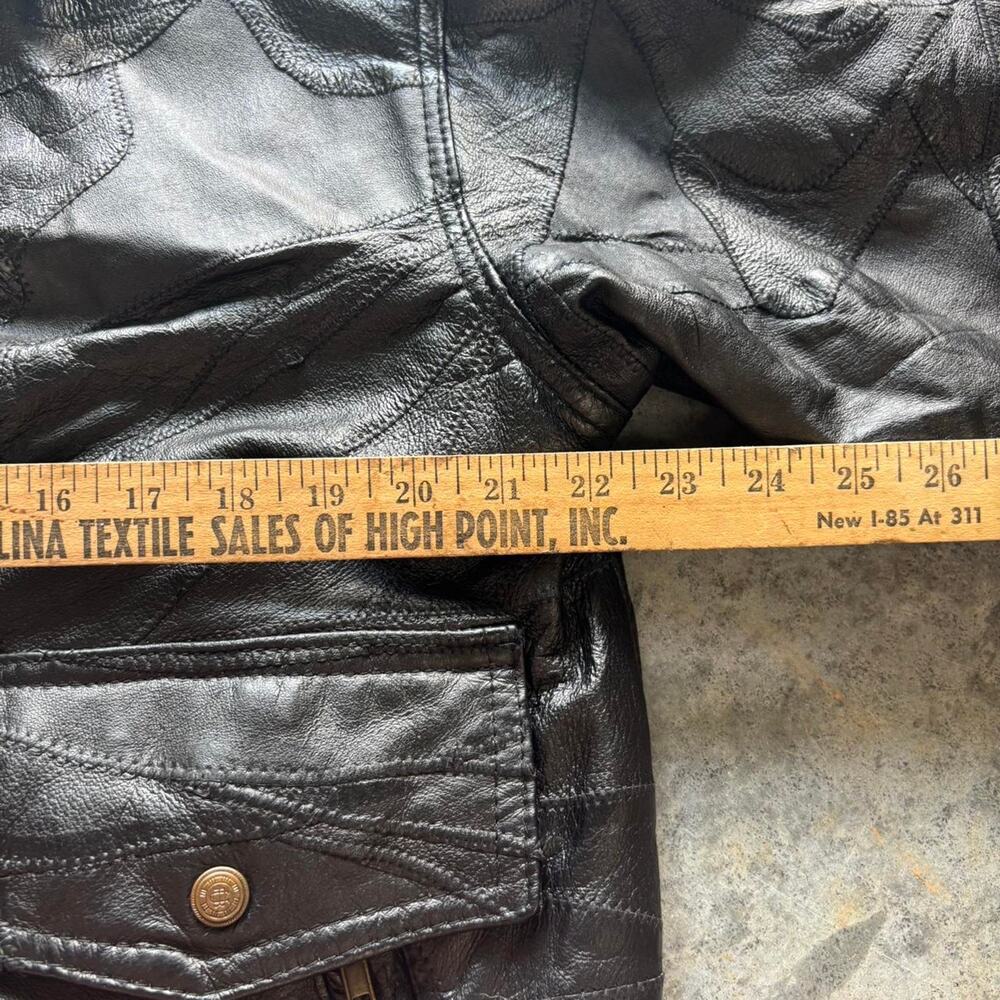 90s Patchwork Leather Jacket - image 6